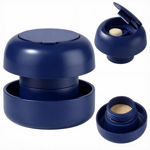 Pill Cutter Splitter for Small and Tiny Pills, 2-in-1 Mini Pill Crusher Grinder, Precise Cutting for Pills Vitamins, Portable for Travel & Pet (Blue) in Saudi Arabia