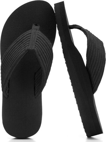 GOEWY Flip Flops for Women With Arch Support Womens Sandals Comfortable Yoga Mat Corduroy Summer Beach Walking Thong Slides Shoes Slip On Indoor Outdoor in Saudi Arabia