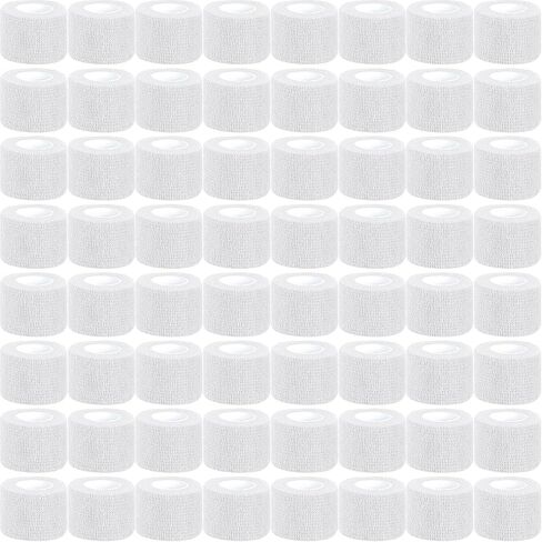 120 Pack White Vet Wrap Cohesive Bandage, 2 Inch x 5 Yards Self Adhesive Elastic Wrap Bulk, Breathable Bandage Tape for Dogs, Pets, Horses, Sports, Wrist, Ankle & First Aid in Kuwait