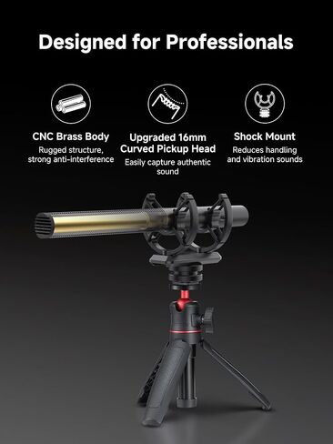 SYNCO Condenser Shotgun Microphone, Mic D1 Video Camera XLR Shotgun Microphone for DSLR Camera Camcorder, Super Cardioid Directional Mic in Saudi Arabia