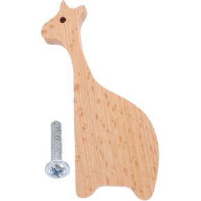 SUPVOX Giraffe Shaped Drawer Knobs and Cupboard Pull Handles, Solid Beech Wood Animal Cabinet Doorknobs for ’ Room Furniture, Decorative Wooden Dresser and Kitchen Cabinet Pulls in Saudi Arabia
