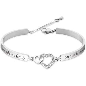 Daughter in Law Gift Marriage Made You Family Bracelet Stepdaughter Jewelry Wedding Gift from Mother Bride to Be (Marriage Made You-HBR) in Saudi Arabia