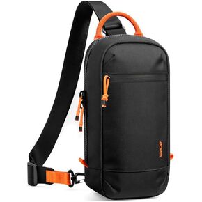 BOPai Crossbody Traveling Bag for Men Chest Sling Shoulder Handbag for Nintendo Switch 2, Protective Travel Chest Carrying Gaming Pouch with 8 Game Cartridges Slots in Saudi Arabia