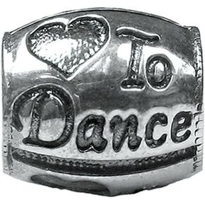 Zable Sterling Silver I Heart To Dance Compatible Bead/Charm in Kuwait