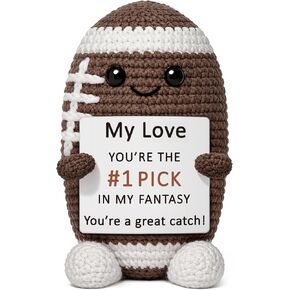 WELLBANEE Mini Fathers Day Football Gifts for Him Husband, Anniversary Birthday Gift for Men, Game Day Gifts for Couples Sports Fan Present Teens in Saudi Arabia