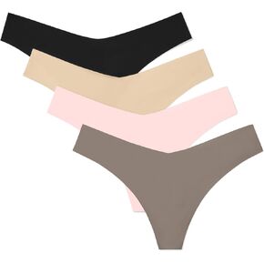 True & Co Women's True Body 4-pack No-show Thong in Kuwait