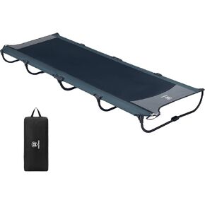 EVER ADVANCED Folding Camping Cot for Adults, Compact Sleeping Cots with Carry Bag, Portable Heavy Duty Foldable Camp Bed for Outdoor, Travel, Green in Kuwait
