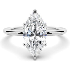 MSBLUE Solitaire Marquise Moissanite Engagement Ring for women, D Color VVS1 Clarity, Wedding Promise Ring in Saudi Arabia