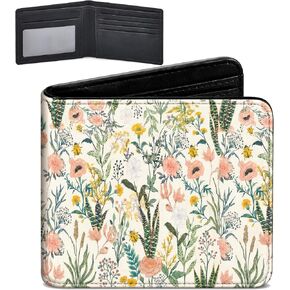 Deer Bifold Wallet Slim PU Leather Wallets with 5 Slots,ID Window, Deer Minimalist Purse Bifold billfold,Bi Fold Wallet Compact Cash Credit Card Holder,Deers Gifts for Women Men Teen Daily Use in Saudi Arabia