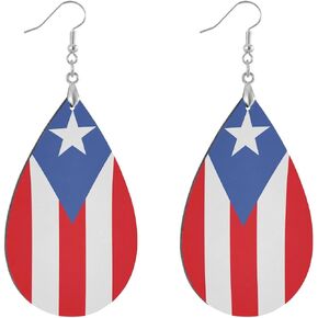 Wooden Teardrop Earrings For Women, Drop Dangle Earrings. in Kuwait