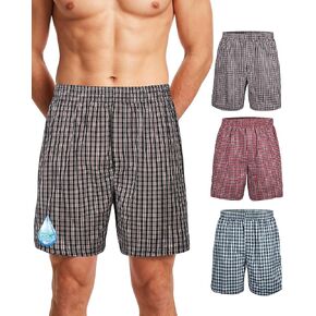 Incontinence Underwear for Men – Washable Leak Proof Boxer Briefs Looks Like Beach Shorts, 100ml Absorbency Men's Leakproof Underwear for Urinary Leakage, Elderly Bladder Control 3 Pack/XL in Saudi Arabia