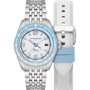 Spinnaker Men's Fleuss GMT Automatic Watch with Solid Stainless Steel Bracelet SP-5120 in Saudi Arabia