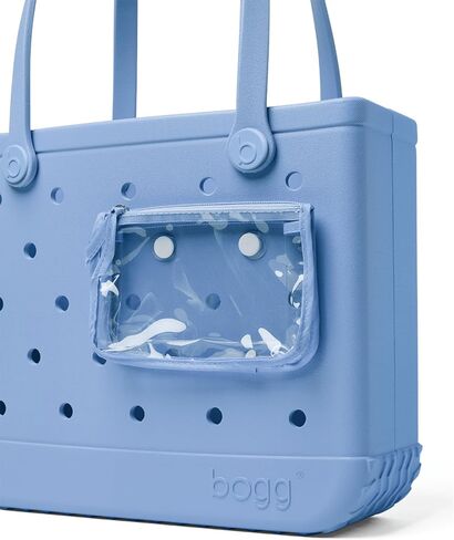 BOGG BAG Medium Tote (Carolina on My Mind) + Bevy (For Shore White) - 15in L x 5in W x 12.5in H - Beach, Pool, Boat, Sports - All Purpose EVA - Lightweight, Washable, Durable in Saudi Arabia