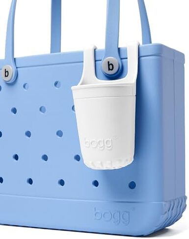 BOGG BAG Medium Tote (Carolina on My Mind) + Bevy (For Shore White) - 15in L x 5in W x 12.5in H - Beach, Pool, Boat, Sports - All Purpose EVA - Lightweight, Washable, Durable in Saudi Arabia