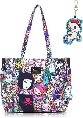tokidoki Tote Bag for Women Large Shoulder Bag with Unicorno Keychain Cute Tote Handbag for College Work Travel in Saudi Arabia