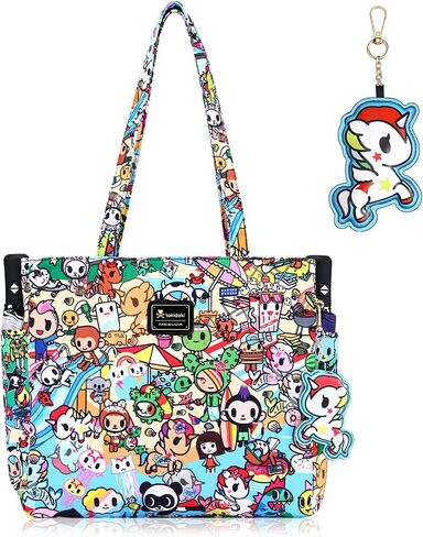 tokidoki Tote Bag for Women Large Shoulder Bag with Unicorno Keychain Cute Tote Handbag for College Work Travel in Saudi Arabia
