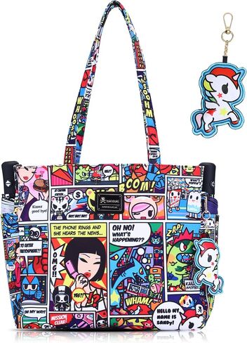 tokidoki Tote Bag for Women Large Shoulder Bag with Unicorno Keychain Cute Tote Handbag for College Work Travel in Saudi Arabia