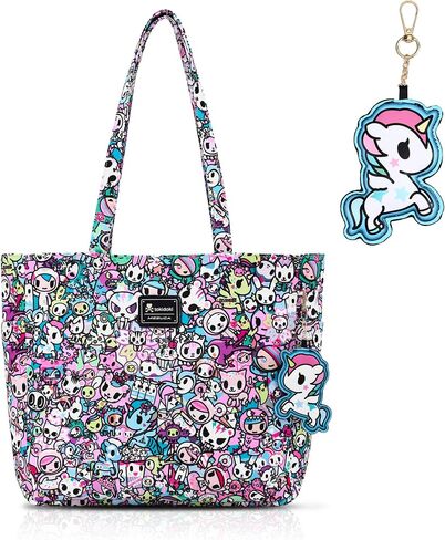 tokidoki Tote Bag for Women Large Shoulder Bag with Unicorno Keychain Cute Tote Handbag for College Work Travel in Saudi Arabia