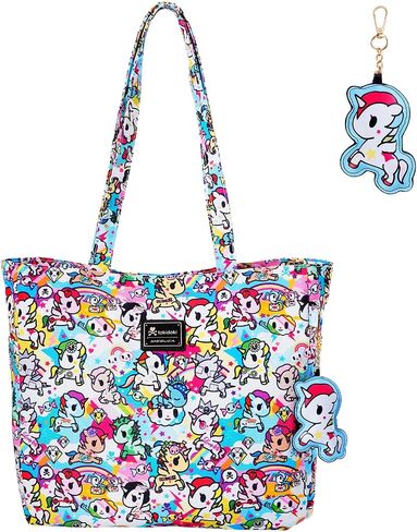 tokidoki Tote Bag for Women Large Shoulder Bag with Unicorno Keychain Cute Tote Handbag for College Work Travel in Saudi Arabia