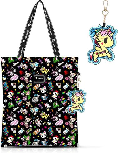 tokidoki Tote Bag for Women Large Shoulder Bag with Unicorno Keychain Cute Tote Handbag for College Work Travel in Saudi Arabia