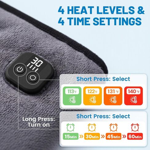 Cordless Heated Face Mask for Sinus Pressure, 2500mAh Rechargeable Face Heating Pad for Sinuses with 4 Heat Levels & 4 Time Settings, Adjustable Portable Electric Warm Compress Sinus Mask (Grey) in Saudi Arabia