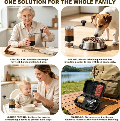 Pill Crusher, Grind Pills to Fine Powder, with Pill Cutter for Small and Large Medication and Vitamin Tablets with Storage Compartment in Saudi Arabia