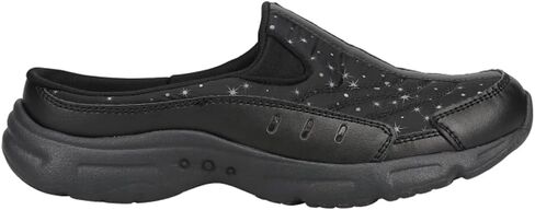 Easy Spirit Womens Sparkle Mules Flats Casual - Black in Kuwait