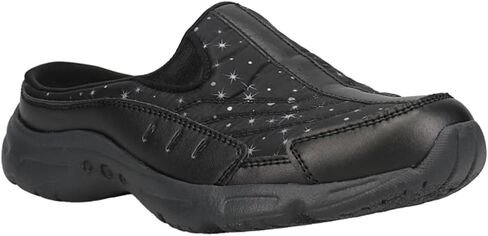 Easy Spirit Womens Sparkle Mules Flats Casual - Black in Kuwait