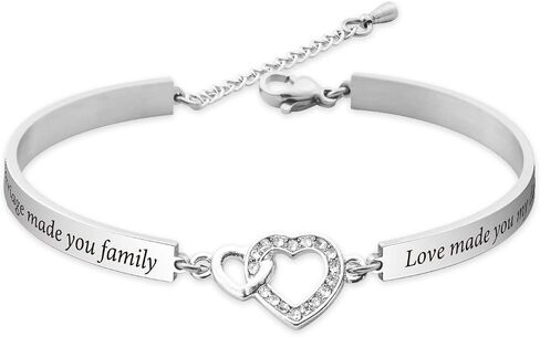 Daughter in Law Gift Marriage Made You Family Bracelet Stepdaughter Jewelry Wedding Gift from Mother Bride to Be (Marriage Made You-HBR) in Saudi Arabia