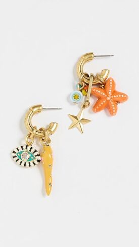 Elizabeth Cole Women's Staryu Earrings, Multi, One Size in Saudi Arabia