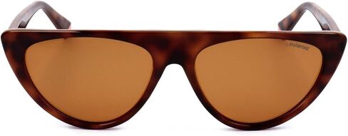 Polaroid Sunglasses Women's PLD 6108/S Polarized Cat Eye Sunglasses, Havana Orange, 54mm, 16mm in Kuwait