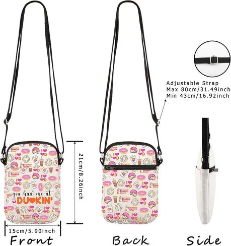 WCGXKO Donuts Lover Gift You Had Me at Crossbody Bag Donut Coffee Gift in Kuwait