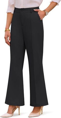 Blooming Jelly Womens Dress Pants Work Business Casual Outfits 2026 Spring Wide Leg Palazzo Pants High Waisted Trousers in Kuwait
