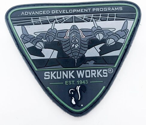 Lockheed Martin® Skunk Works® SR-71 Blackbird®, ADP, Est 1943 PVC Patch, 4 in, Hook and Loop in Kuwait