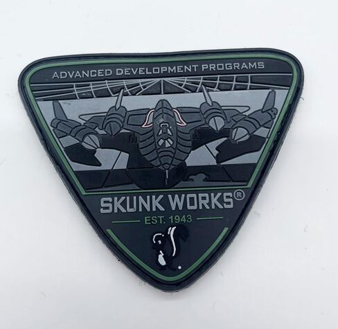 Lockheed Martin® Skunk Works® SR-71 Blackbird®, ADP, Est 1943 PVC Patch, 4 in, Hook and Loop in Kuwait