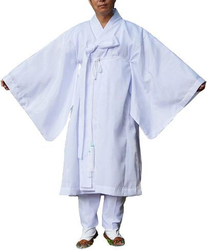 Korean Hanbok Dopo for Men – Traditional Costume for Halloween, Stage & K-Drama Cosplay, Idol Demon Hunters in Kuwait