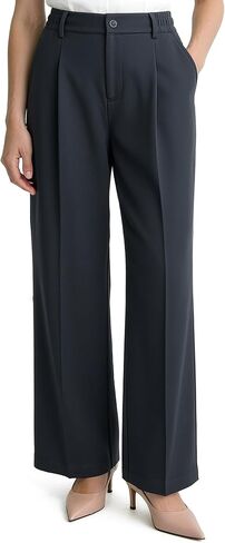 Wide Leg Pants for Women Loose Work Dress Pants High Waisted Casual Office Business Trousers with Pockets in Saudi Arabia