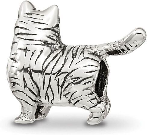 The Black Bow Sterling Silver American Shorthair Cat Bead Charm in Saudi Arabia