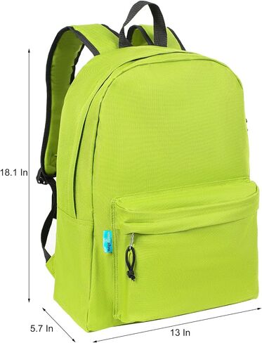 Bulk Backpacks Set of 6 for School & Travel - 18.1" Durable 600D Polyester Multi-Color Bookbag Assortment - Fits 15.6 Inch Laptop - High, Middle School & Elementary Student Packs in Saudi Arabia