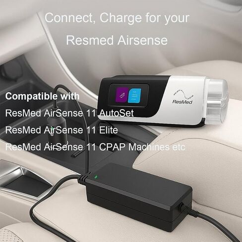 for Resmed Airsense 11 DC Power Adapter, Converter for Resmed Airsense 11, AutoSet, Elite, AirSense 11 CPAP, 12-24V in Saudi Arabia