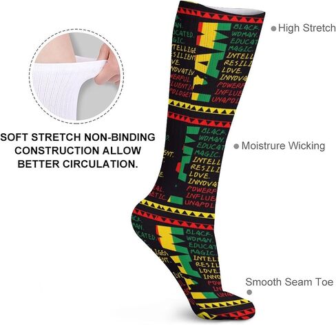I Am Black History Month Socks Crew Socks Athletic Casual Running Sports Stocking 16 Inches in Saudi Arabia