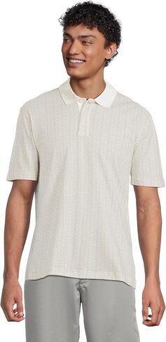 Armani Exchange Men's Micro All Over Printed Pique Polo in Kuwait