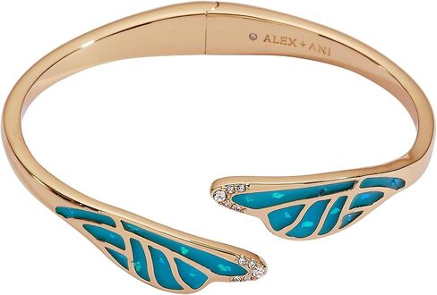 Alex and Ani Fae Wings Bypass Cuff، نحاس ذهبي لامع in Kuwait