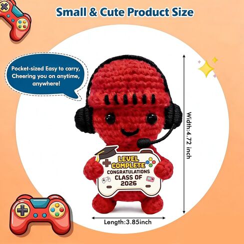 TI-EDC Graduation Game Controller Figurine – Funny Gift for Son, Grandson, Brother or Nephew – Congrats High School, PhD, Master’s Grad – Unique College Keepsake for Him – “Level Complete" in Kuwait
