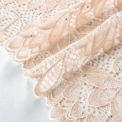 Women's Lace Wrap Shawl with Rhinestone,Floral Pattern Scraf,Lightweight Sheer Wrap Cover-Up for Evening Wedding Formal Event in Saudi Arabia
