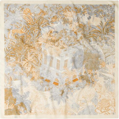 Wool Feel Square Scarf Wrap - Featherlight & Wrinkle-Free, 35"x35" Shawl for Travel & Office. Ready-to-Gift. in Saudi Arabia