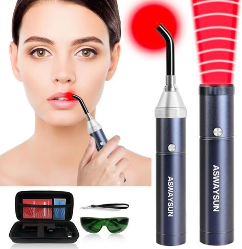 Infrared Red Light Therapy Device for Joints & Muscles Pain Relief, 460:630:660:850:900nm Cold Sore Canker Fever Treat, Portable Near Infrared Wand for Face & Body Mouth Nose Effective 2 in 1 Modes in Saudi Arabia