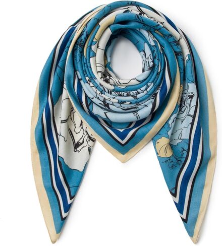 Wool Feel Square Scarf Wrap - Featherlight & Wrinkle-Free, 35"x35" Shawl for Travel & Office. Ready-to-Gift. in Saudi Arabia