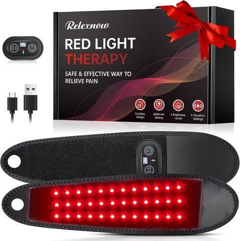 Red Light Therapy for Hands Wrist with Heat & Massage, FSA/HSA Eligible, 3000mAh Controller, Infrared Light Heated Wrist Brace, Therawrap for Carpal Tunnel, Ankle, Foot Joint in Saudi Arabia