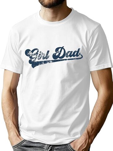 Dad Shirt for Men Girl Dad Print Shirts Fathers Day Birthday Gift for Daddy Tee Happy Dads Life Tops in Saudi Arabia